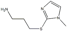 2-[(3-aminopropyl)sulfanyl]-1-methyl-1H-imidazole Struktur