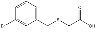 2-[(3-bromobenzyl)thio]propanoic acid Struktur