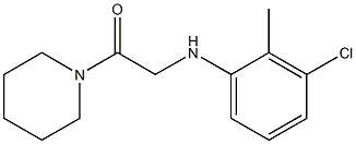 2-[(3-chloro-2-methylphenyl)amino]-1-(piperidin-1-yl)ethan-1-one Struktur