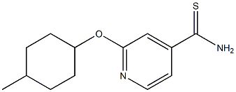 2-[(4-methylcyclohexyl)oxy]pyridine-4-carbothioamide Struktur