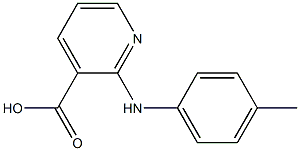 2-[(4-methylphenyl)amino]pyridine-3-carboxylic acid Struktur