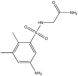 2-[(5-amino-2,3-dimethylbenzene)sulfonamido]acetamide Struktur