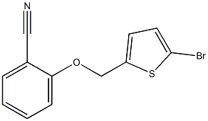 2-[(5-bromothien-2-yl)methoxy]benzonitrile Struktur