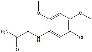 2-[(5-chloro-2,4-dimethoxyphenyl)amino]propanamide Struktur