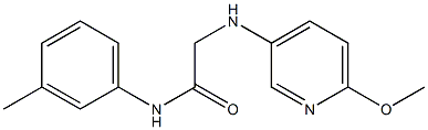 2-[(6-methoxypyridin-3-yl)amino]-N-(3-methylphenyl)acetamide Struktur