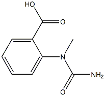 2-[(aminocarbonyl)(methyl)amino]benzoic acid Struktur