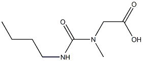 2-[(butylcarbamoyl)(methyl)amino]acetic acid Struktur