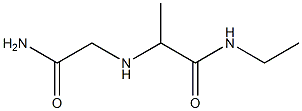 2-[(carbamoylmethyl)amino]-N-ethylpropanamide Struktur