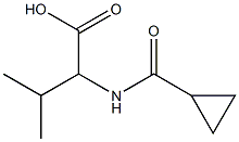 2-[(cyclopropylcarbonyl)amino]-3-methylbutanoic acid Struktur