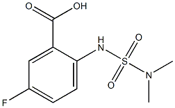 2-[(dimethylsulfamoyl)amino]-5-fluorobenzoic acid Struktur