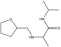 2-[(oxolan-2-ylmethyl)amino]-N-(propan-2-yl)propanamide Struktur