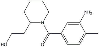 2-[1-(3-amino-4-methylbenzoyl)piperidin-2-yl]ethanol Struktur