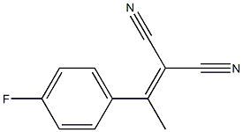 2-[1-(4-fluorophenyl)ethylidene]propanedinitrile Struktur