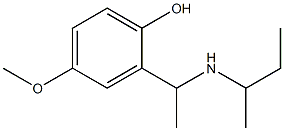 2-[1-(butan-2-ylamino)ethyl]-4-methoxyphenol Struktur