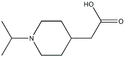 2-[1-(propan-2-yl)piperidin-4-yl]acetic acid Struktur