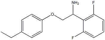 2-[1-amino-2-(4-ethylphenoxy)ethyl]-1,3-difluorobenzene Struktur