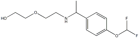 2-[2-({1-[4-(difluoromethoxy)phenyl]ethyl}amino)ethoxy]ethan-1-ol Struktur