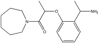 2-[2-(1-aminoethyl)phenoxy]-1-(azepan-1-yl)propan-1-one Struktur