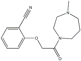 2-[2-(4-methyl-1,4-diazepan-1-yl)-2-oxoethoxy]benzonitrile Struktur