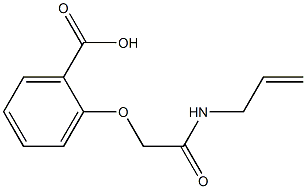 2-[2-(allylamino)-2-oxoethoxy]benzoic acid Struktur