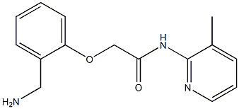 2-[2-(aminomethyl)phenoxy]-N-(3-methylpyridin-2-yl)acetamide Struktur