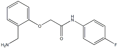 2-[2-(aminomethyl)phenoxy]-N-(4-fluorophenyl)acetamide Struktur