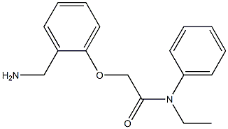 2-[2-(aminomethyl)phenoxy]-N-ethyl-N-phenylacetamide Struktur