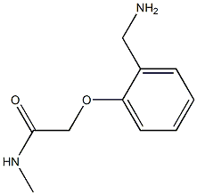 2-[2-(aminomethyl)phenoxy]-N-methylacetamide Struktur