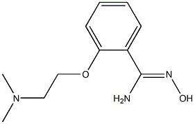 2-[2-(dimethylamino)ethoxy]-N'-hydroxybenzenecarboximidamide Struktur