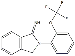 2-[2-(trifluoromethoxy)phenyl]-2,3-dihydro-1H-isoindol-1-imine Struktur