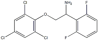 2-[2-amino-2-(2,6-difluorophenyl)ethoxy]-1,3,5-trichlorobenzene Struktur