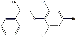 2-[2-amino-2-(2-fluorophenyl)ethoxy]-1,3,5-tribromobenzene Struktur