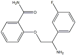 2-[2-amino-2-(3-fluorophenyl)ethoxy]benzamide Struktur