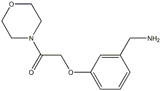 2-[3-(aminomethyl)phenoxy]-1-(morpholin-4-yl)ethan-1-one Struktur