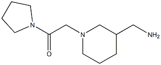 2-[3-(aminomethyl)piperidin-1-yl]-1-(pyrrolidin-1-yl)ethan-1-one Struktur