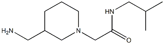 2-[3-(aminomethyl)piperidin-1-yl]-N-(2-methylpropyl)acetamide Struktur