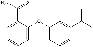 2-[3-(propan-2-yl)phenoxy]benzene-1-carbothioamide Struktur