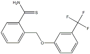 2-[3-(trifluoromethyl)phenoxymethyl]benzene-1-carbothioamide Struktur