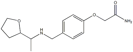 2-[4-({[1-(oxolan-2-yl)ethyl]amino}methyl)phenoxy]acetamide Struktur