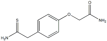 2-[4-(2-amino-2-thioxoethyl)phenoxy]acetamide Struktur