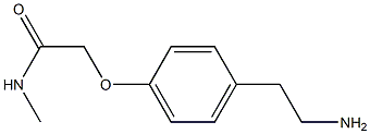 2-[4-(2-aminoethyl)phenoxy]-N-methylacetamide Struktur