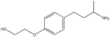 2-[4-(3-aminobutyl)phenoxy]ethan-1-ol Struktur