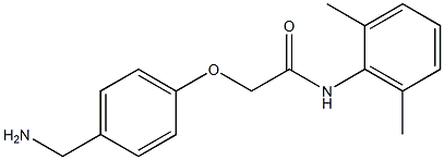 2-[4-(aminomethyl)phenoxy]-N-(2,6-dimethylphenyl)acetamide Struktur