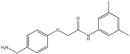 2-[4-(aminomethyl)phenoxy]-N-(3,5-dimethylphenyl)acetamide Struktur