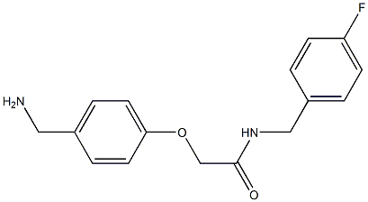 2-[4-(aminomethyl)phenoxy]-N-(4-fluorobenzyl)acetamide Struktur