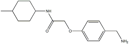 2-[4-(aminomethyl)phenoxy]-N-(4-methylcyclohexyl)acetamide Struktur