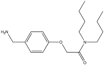 2-[4-(aminomethyl)phenoxy]-N,N-dibutylacetamide Struktur