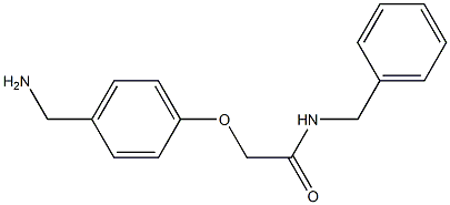 2-[4-(aminomethyl)phenoxy]-N-benzylacetamide Struktur