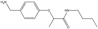 2-[4-(aminomethyl)phenoxy]-N-butylpropanamide Struktur