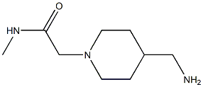 2-[4-(aminomethyl)piperidin-1-yl]-N-methylacetamide Struktur